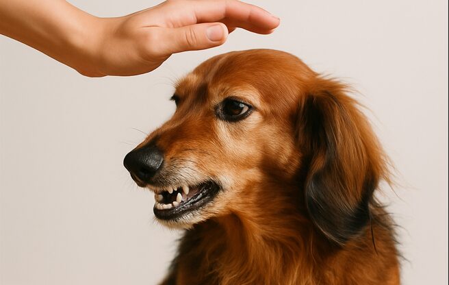 撫でると怒る老犬に見られる心理
