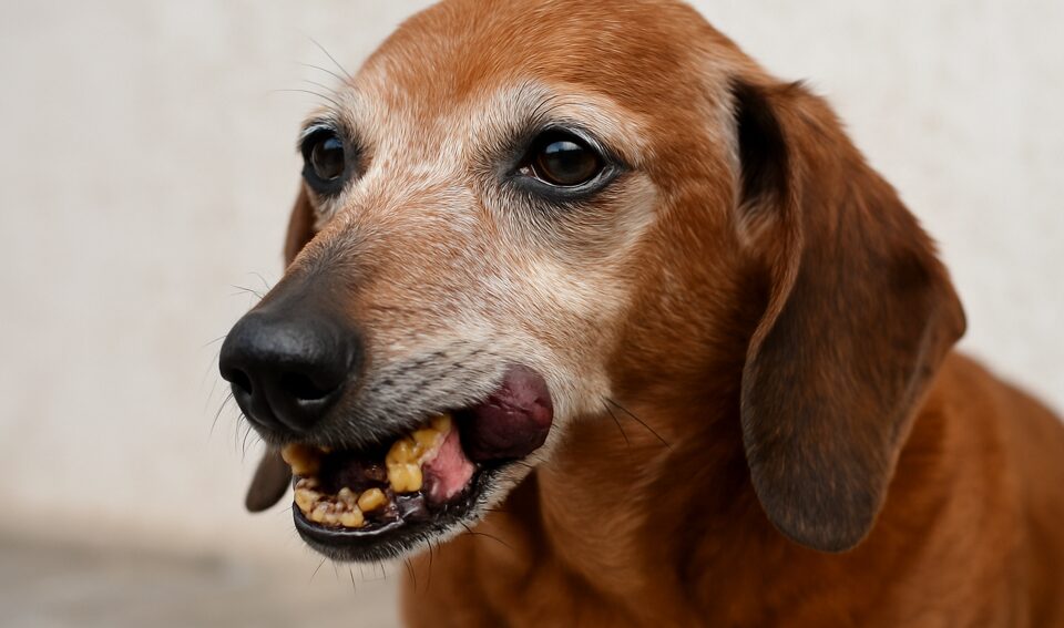 老犬がずっと舐めているのはなぜですか？