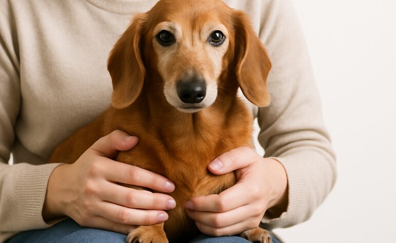 ミチュアダックスフンド 老犬　ついてくる理由とは