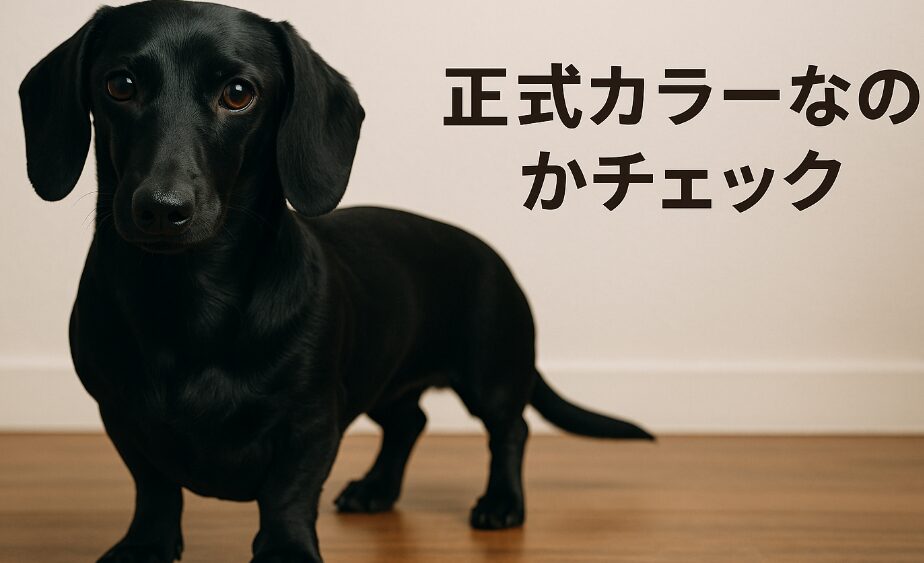 正式カラーなのかチェック