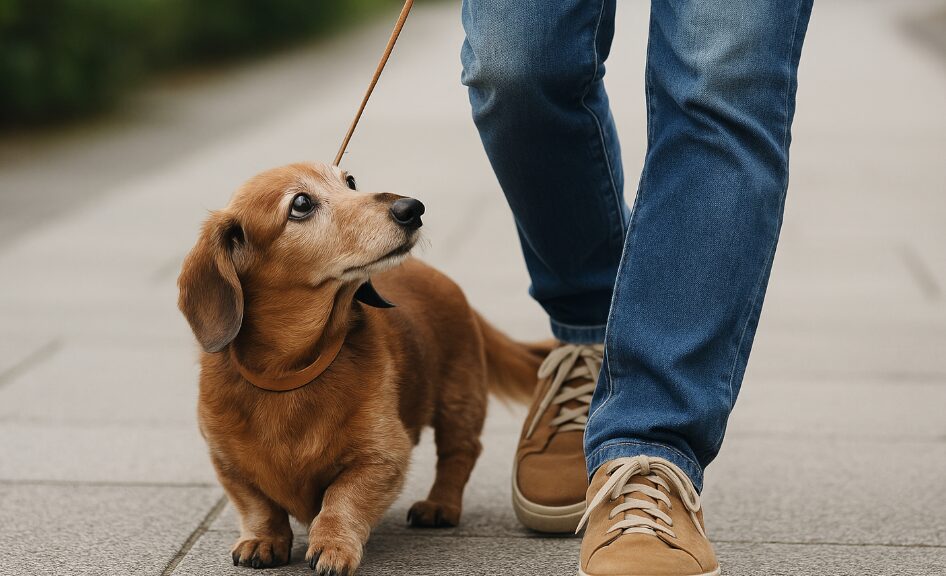 老犬の散歩での飼い主への依存と注意点