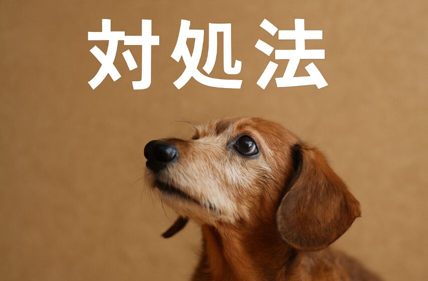 ミチュアダックスフンド 老犬　ついてくる時の対処法