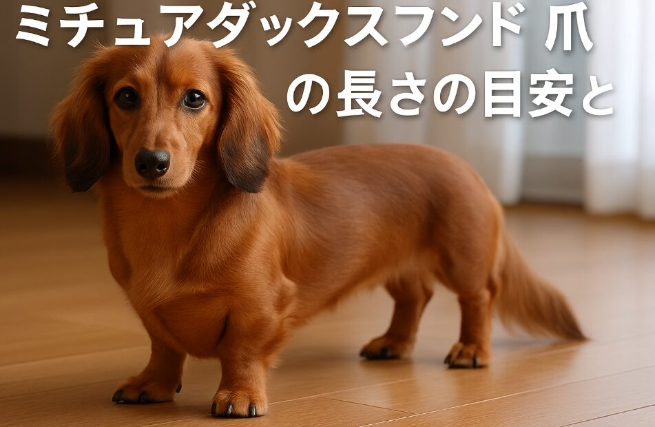 ミチュアダックスフンド 爪の長さの目安とは
